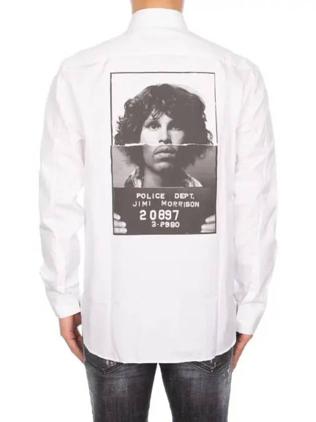 Face Printing White Shirt PBCM772A - NEIL BARRETT - BALAAN 5