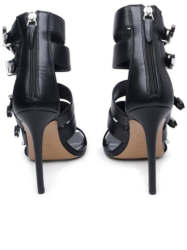 Paris Texas 'Ursula' Black Leather Sandals - PARIS TEXAS - BALAAN 4