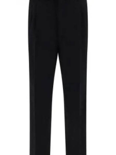 Wool Straight Pants Black - PRADA - BALAAN 2