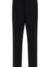 Wool Straight Pants Black - PRADA - BALAAN 2