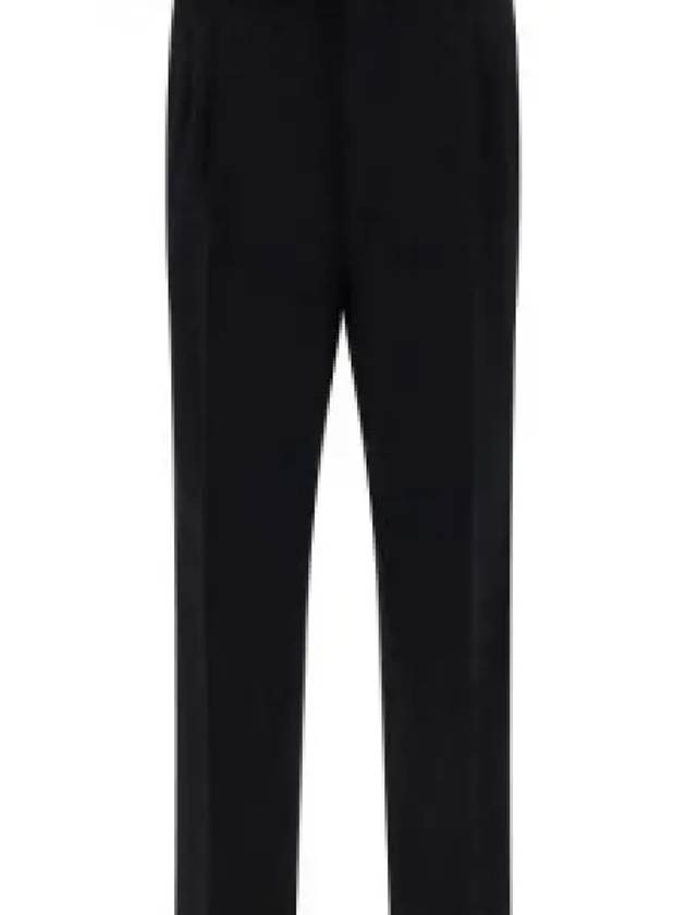 Wool Straight Pants Black - PRADA - BALAAN 2