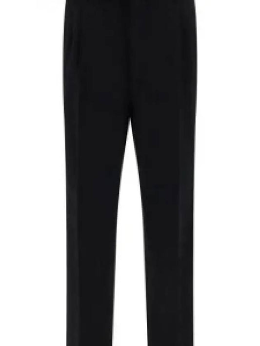 Wool Straight Pants Black - PRADA - BALAAN 2