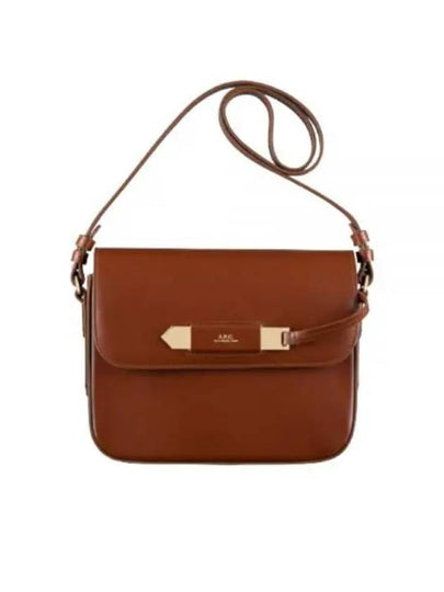 Women's Charlotte Leather Cross Bag Brown - A.P.C. - BALAAN 2