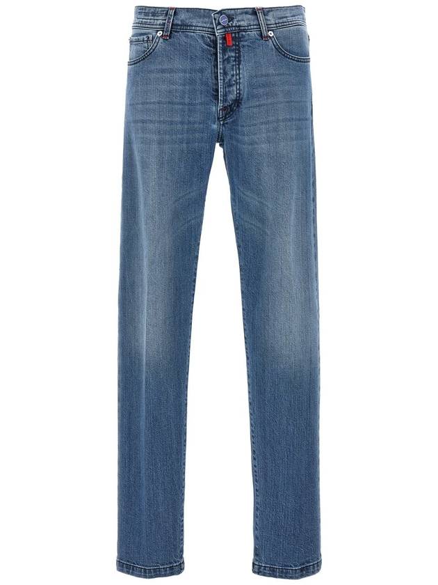 24FW Denim Straight Pants UPNJSMK0116F02 BLUE - KITON - BALAAN 2