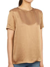 Rebecca Acetate Short Sleeve T-Shirt Brown - MAX MARA - BALAAN 4