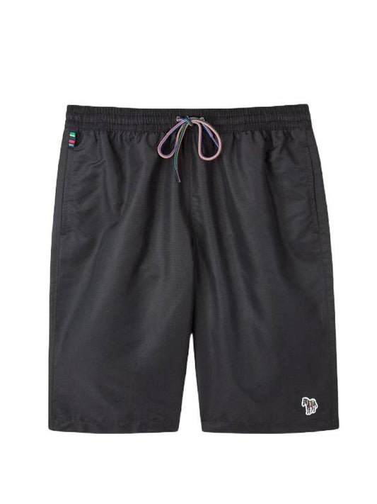 Zebra Logo Patch Swim Shorts Black - PAUL SMITH - BALAAN 1