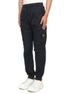 Stretch Cotton Tela Paracadute Cargo Straight Pants Navy Blue - STONE ISLAND - BALAAN 3