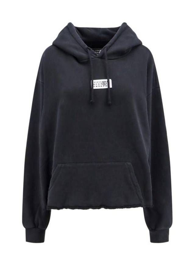 Number Logo Hoodie Top Black - MAISON MARGIELA - BALAAN 1