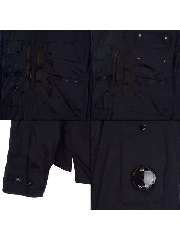 Chrome R Lens Hooded Jacket Navy - CP COMPANY - BALAAN 9