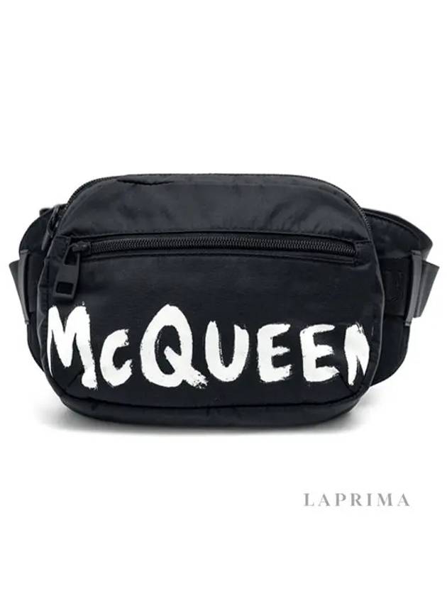 Logo Print Nylon Belt Bag Black - ALEXANDER MCQUEEN - BALAAN 9