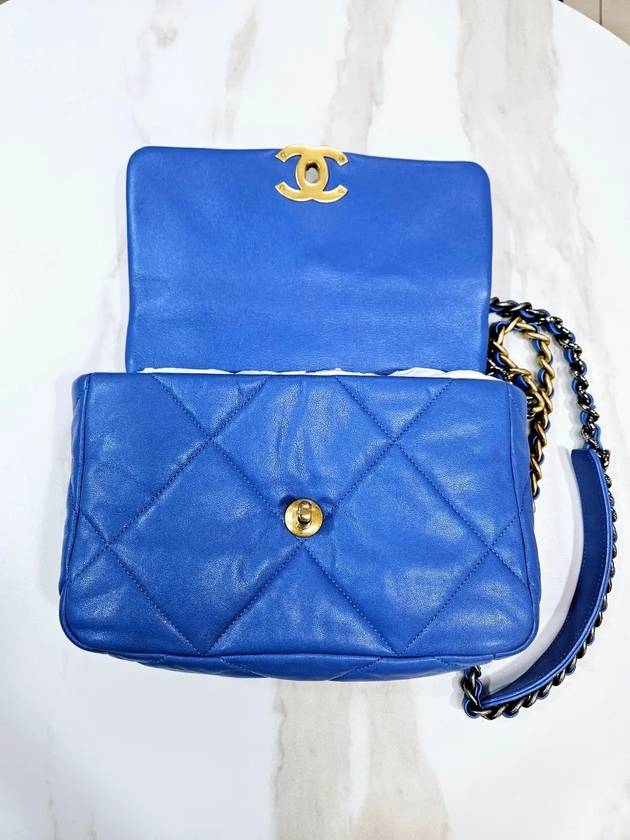 19 Bag Blue Medium Lambskin 29th AS1160 - CHANEL - BALAAN 4