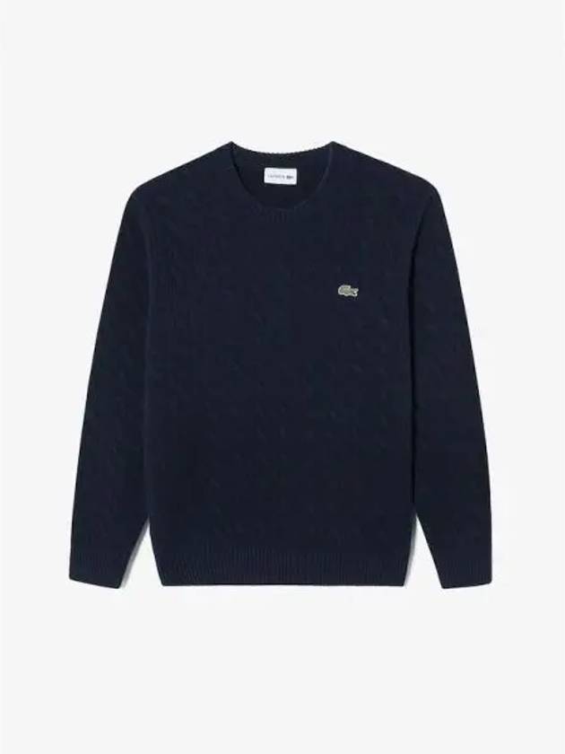 Men s cable pullover knit AH716E 54N 166 Domestic product GQ2N24082229555 - LACOSTE - BALAAN 1