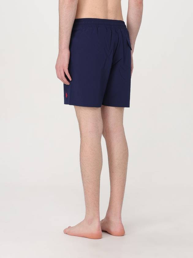 Embroidered Logo Drawstring Swim Shorts Navy - POLO RALPH LAUREN - BALAAN 3