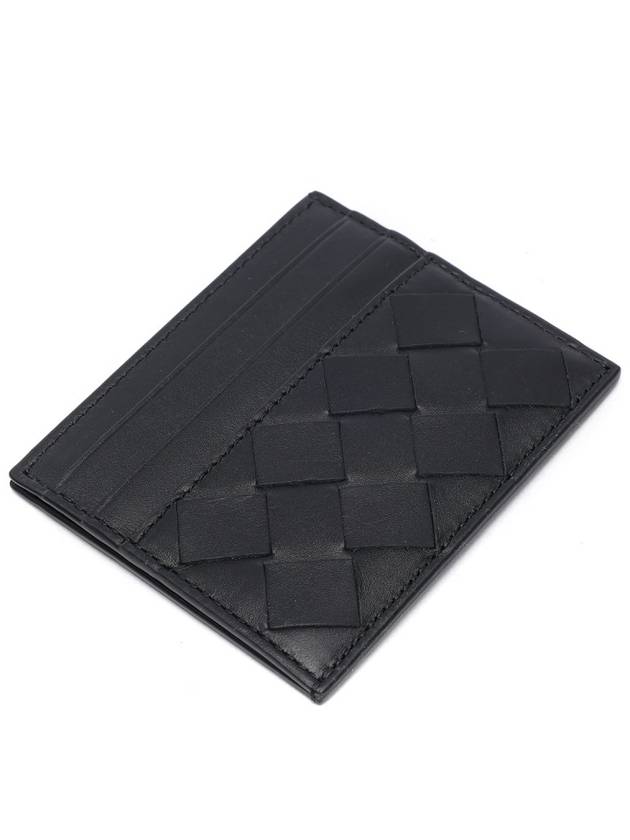 Intrecciato Leather Card Wallet Black - BOTTEGA VENETA - BALAAN 6