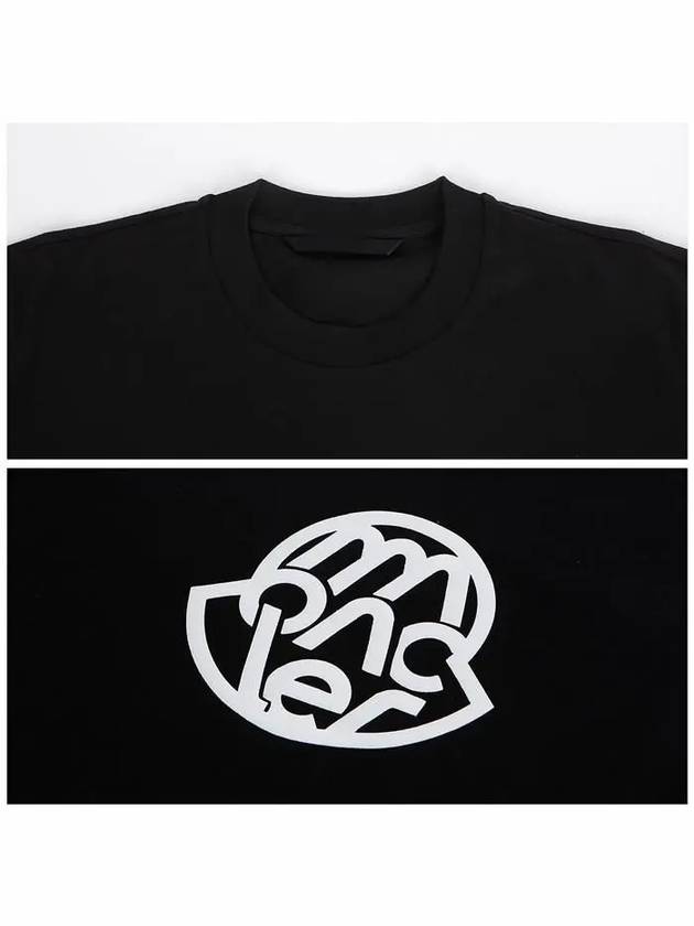 Logo Motif Short Sleeve T-Shirt Black - MONCLER - BALAAN 6