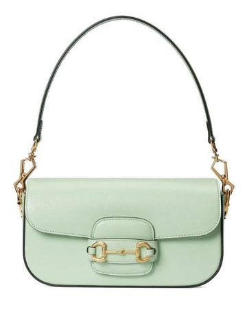 Women's Horsebit 1955 Small Shoulder Bag Light Green - GUCCI - BALAAN 1