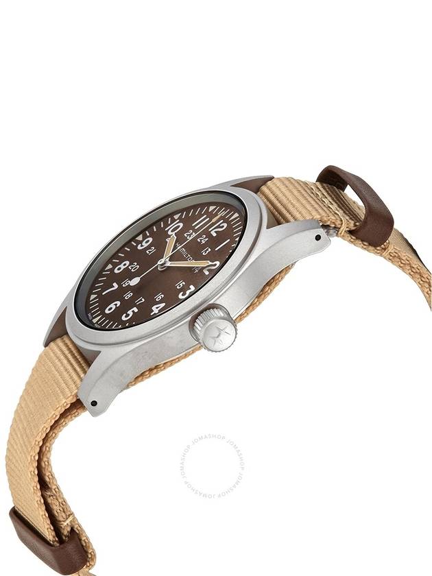 Khaki Field Mechanical Watch Brown - HAMILTON - BALAAN 3