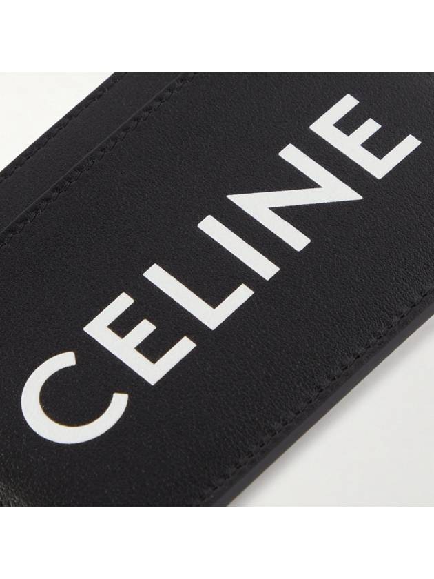 Lettering Logo Printing Card Wallet Black - CELINE - BALAAN 5