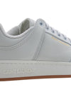 SL 61 Logo Signature Leather Low Top Sneakers White - SAINT LAURENT - BALAAN 11