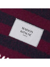 Maison Kitsune Logo patch stripe muffler LW06202WA0019 GRAPE IB - MAISON KITSUNE - BALAAN 6