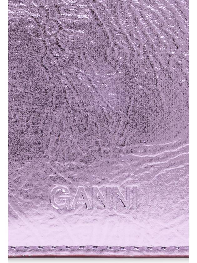 Ganni Card Holder With Logo, Women's, Purple - GANNI - BALAAN 4