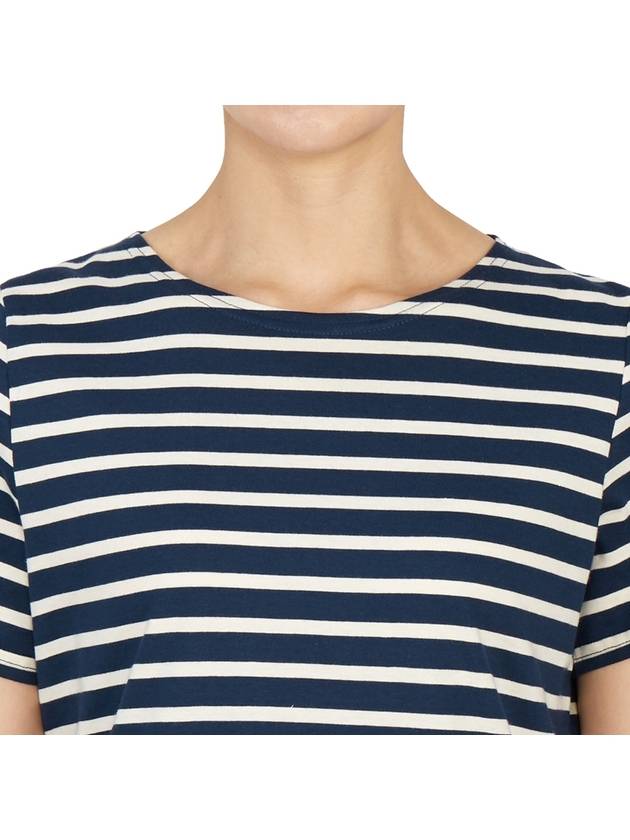 Ethril Stripe 8414 51 Women's Short Sleeve TShirt - SAINT JAMES - BALAAN 6