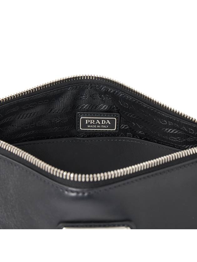 Triangle Logo Cross Bag Black - PRADA - BALAAN 11