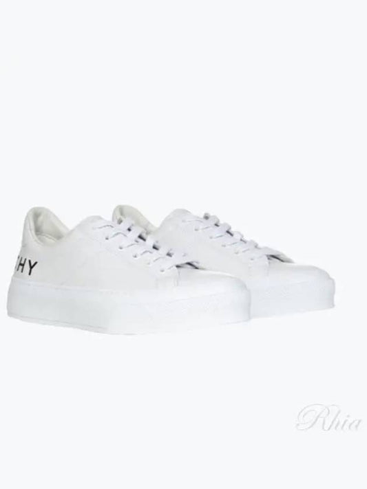 City Sports Leather Low Top Sneakers White - GIVENCHY - BALAAN 2
