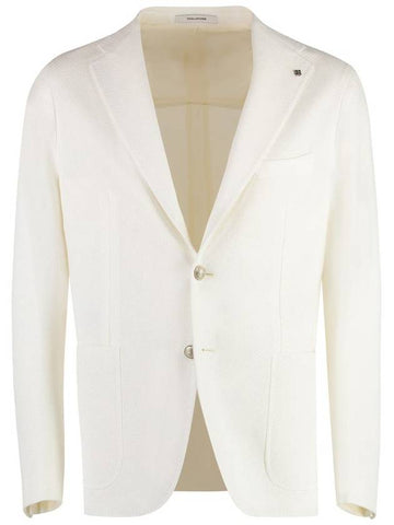 Tagliatore Single-Breasted Cotton Blazer - TAGLIATORE - BALAAN 1