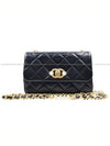 Pearl Mini Flap Bag Black Gold AS3000 - CHANEL - BALAAN 3