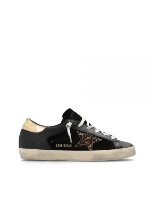 Superstar Leopard Star Low Top Sneakers Gold Black - GOLDEN GOOSE - BALAAN 2