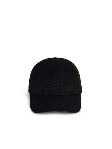 Gancini Monogram Ball Cap Black - SALVATORE FERRAGAMO - BALAAN 1