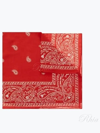 Paisley Heart Logo Print Muffler Red - AMI - BALAAN 2