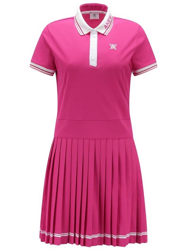 WOMEN PLEATED SKIRT PIQUE ONE PIECEHP - ANEWGOLF - BALAAN 1