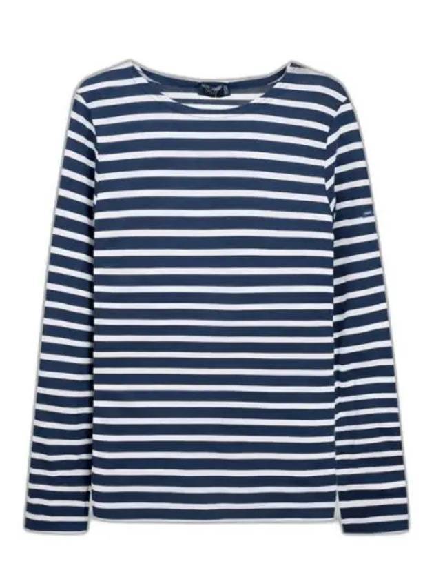 Minquiers Modern Stripe Long Sleeve T-Shirt Navy - SAINT JAMES - BALAAN 1