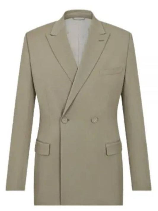 Double Breasted Wool Jacket Beige - DIOR - BALAAN 1