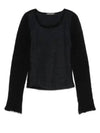 Inverse Round Neck Knit Top Black - OUR LEGACY - BALAAN 2