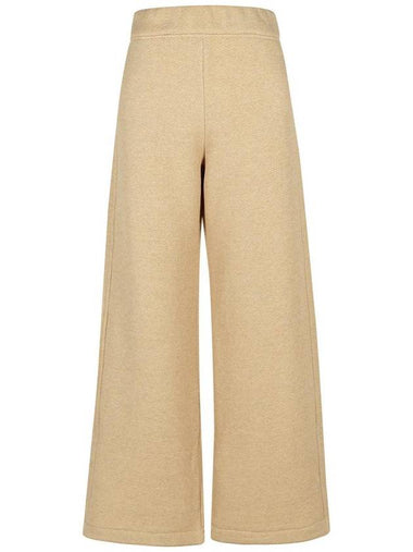 Max Mara 'Jogger' Beige Cotton Blend Pants - MAX MARA - BALAAN 1