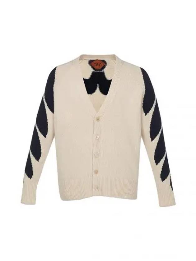 Intarsia Laurel Cardigan Ivory - MCM - BALAAN 2