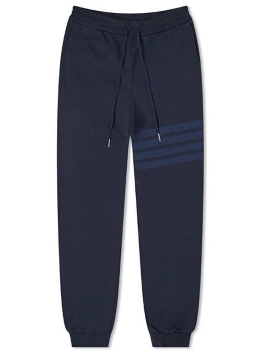 Men's Diagonal Loop Back Track Pants Navy - THOM BROWNE - BALAAN 2