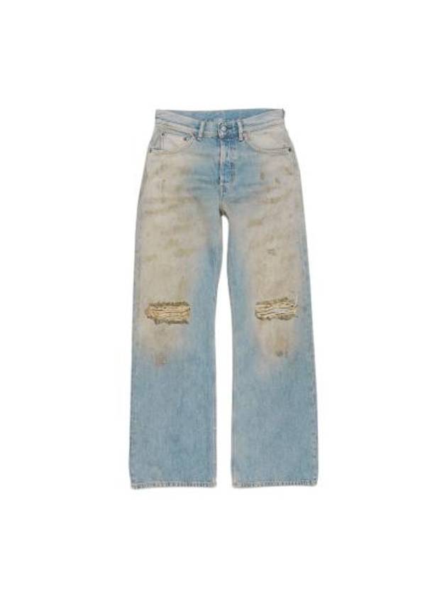 Logo Patch Distressed Jeans Blue - ACNE STUDIOS - BALAAN 2