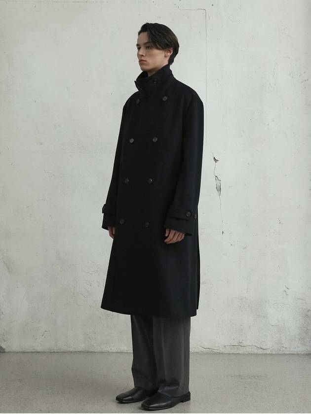 Men's Wool Double Coat Black - FILLCHIC - BALAAN 3