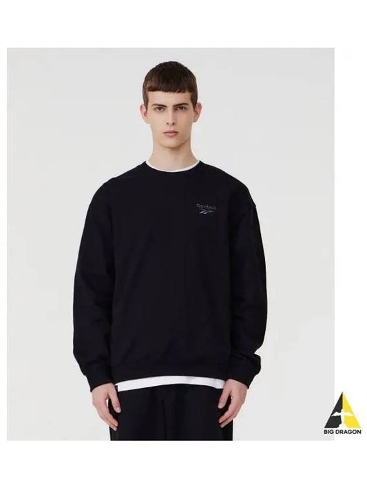 Core Logo Sweatshirt Black - REEBOK - BALAAN 1