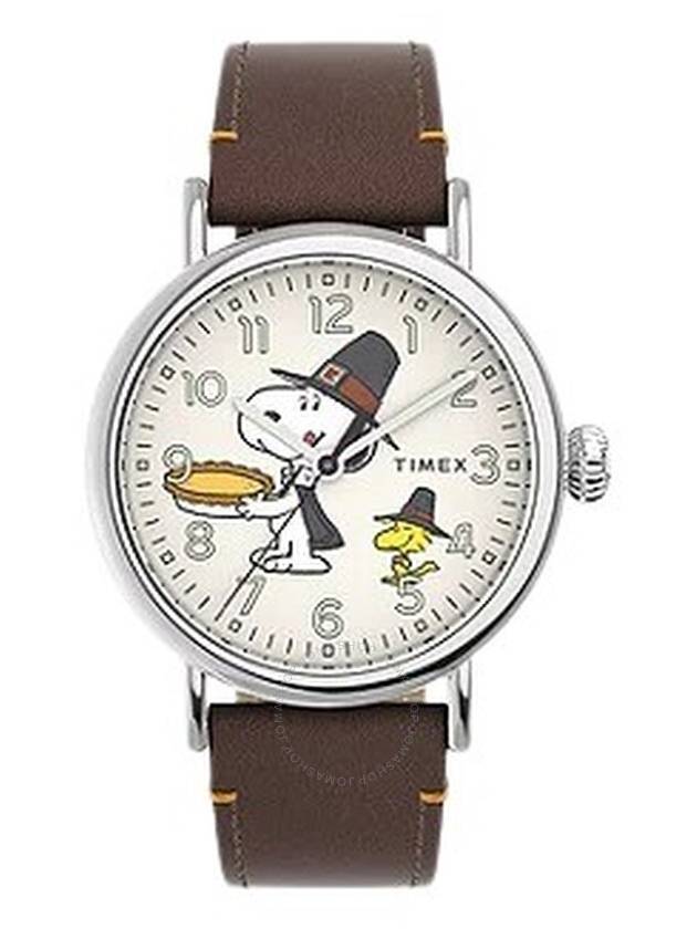 Timex X Peanuts Featuring Snoopy Thanksgiving Quartz Unisex Watch Tw2v60100vq - TIMEX - BALAAN 1