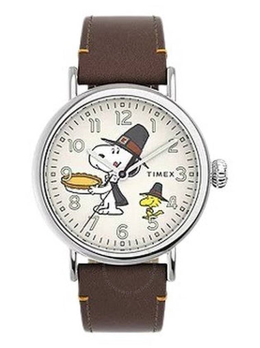 Timex X Peanuts Featuring Snoopy Thanksgiving Quartz Unisex Watch Tw2v60100vq - TIMEX - BALAAN 1