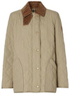 Diamond Quilted Thermoregulated Barn Jacket Honey - BURBERRY - BALAAN 3