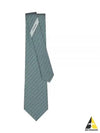 Men's Gancini Logo Silk Tie Green - SALVATORE FERRAGAMO - BALAAN 2