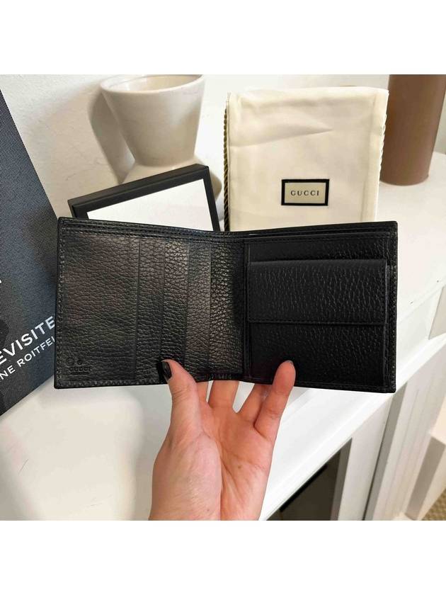 GG Supreme Canvas Nylon Half Wallet Black - GUCCI - BALAAN 5