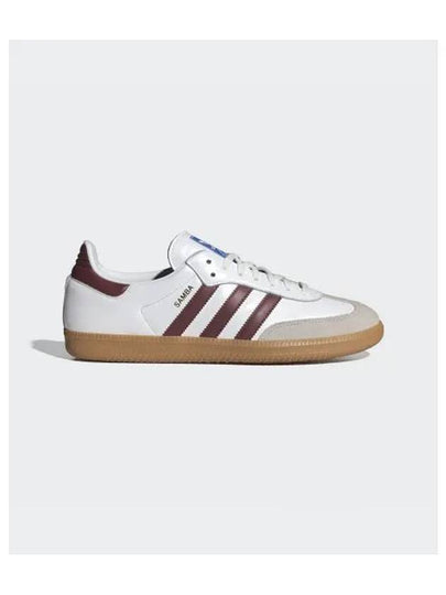 Samba OG Leather Low Top Sneakers Cloud White - ADIDAS - BALAAN 2