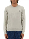 Bold Fox Head Wool Knit Top Light Grey - MAISON KITSUNE - BALAAN 3